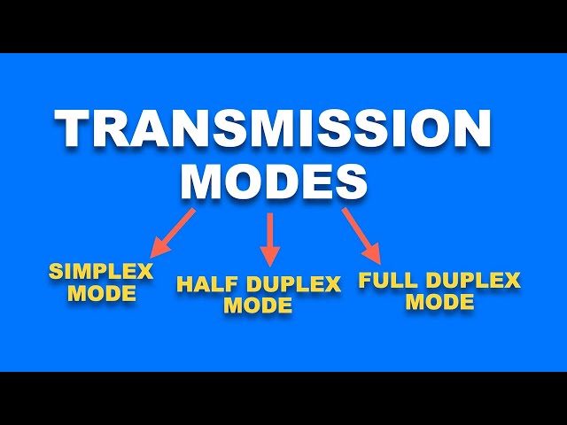 Transmission Modes Explained | Networking