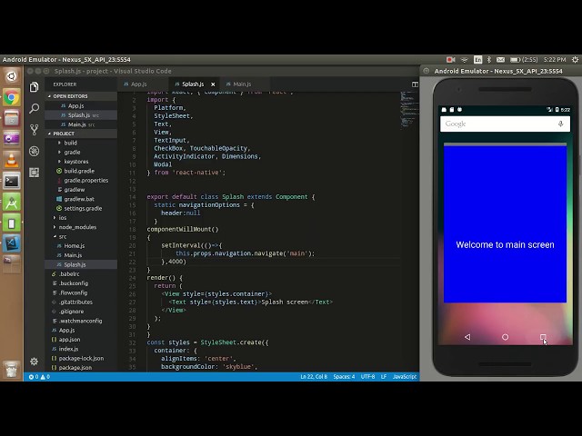 React-Native tutorial # 17  create a splash screen | Loading screen