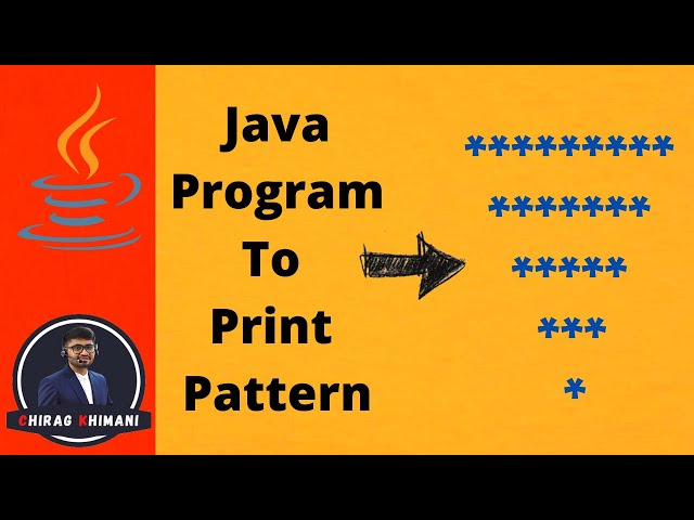 39 | Java Program to Print Reverse Full Triangle Pattern | Java Nested For Loop