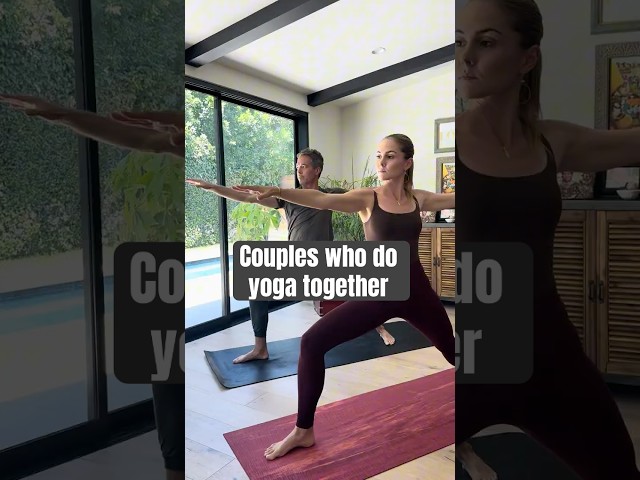 Couples who do yoga together #thrivetogether