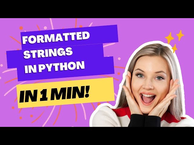 Formatted Strings in python|| in 1 min||