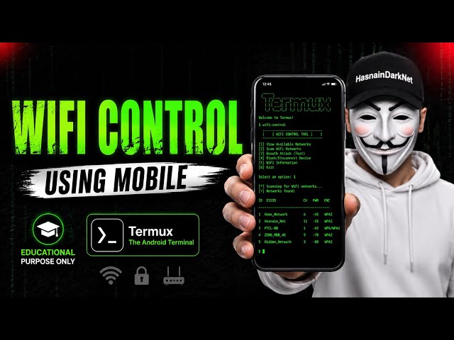 WiFi Control Using Mobile with Termux | Cybersecurity Educational Demo 