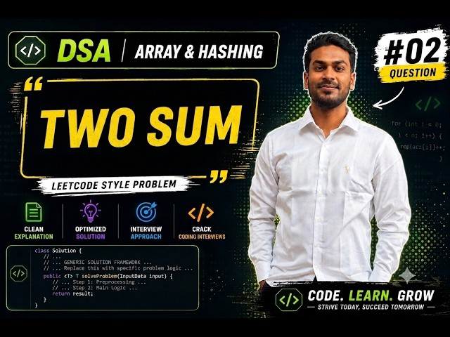 Two Sum | LeetCode 1 | Java | Array & Hashing | DSA Interview Series #02