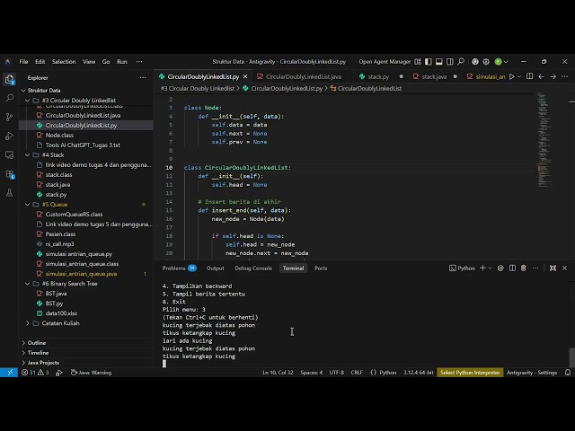 Circular Doubly LinkedList python_revisi