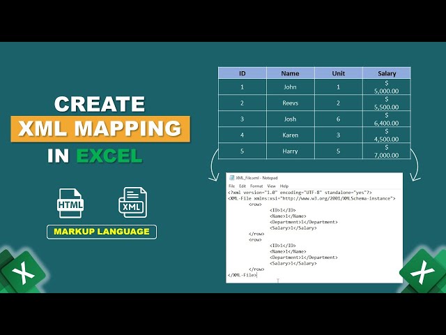 How to Create XML Mapping in Excel