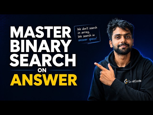 Master Binary Search On Answer | Tamil
