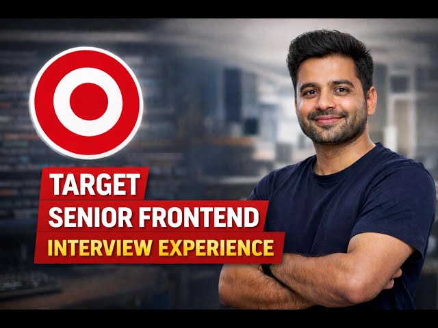 Target Senior Frontend Engineer Interview Experience | React, DSA & Referral #frontendinterview