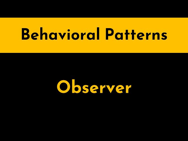 The Observer Pattern Explained and Implemented in Java | Behavioral Design Patterns | Geekific