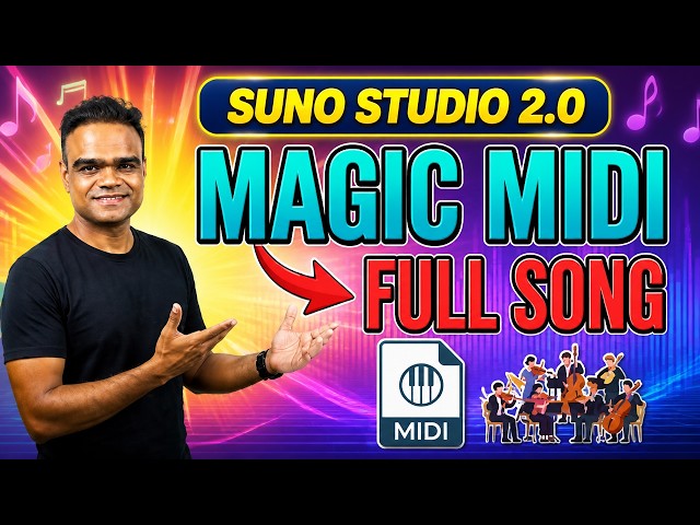 Suno Studio 2.0 Magic MIDI Tutorial: Create a Complete Track from MIDI (Live Ready)