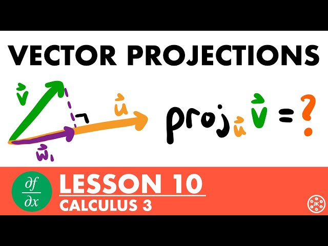 Vector Projections & Orthogonal Components | Calculus 3 Lesson 10 - JK Math