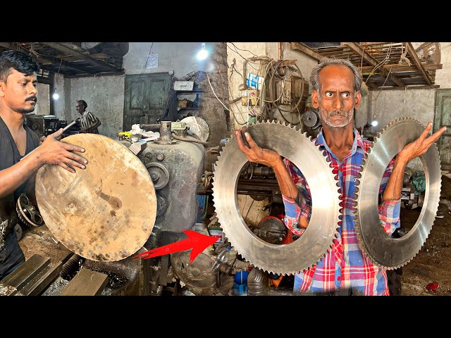 How to Make Gear From Hard Steel || Amazing Process of Making Steel Gear