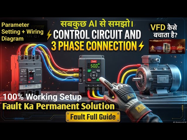 VFD  Full Parameter Setup & Control Wiring Explained | Fault Ka Permanent Solution