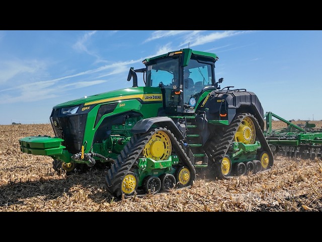 Big Tractors Working Ground Tillage Farm Progress Show