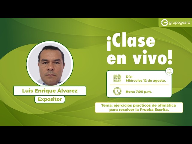 Ejercicios prácticos de ofimática para resolver la Prueba Escrita.