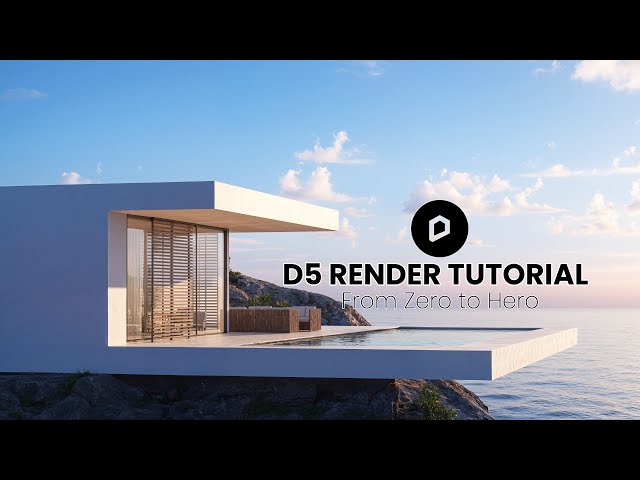 D5 RENDER TUTORIAL CLIFF HOUSE | MasterClass Render & Photorealistic Visualization