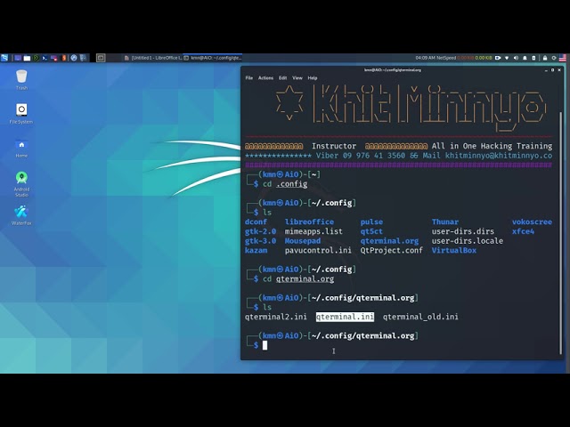 Changing Font, Font size & Terminal Size in Kali's Terminal (2020.3 Version)