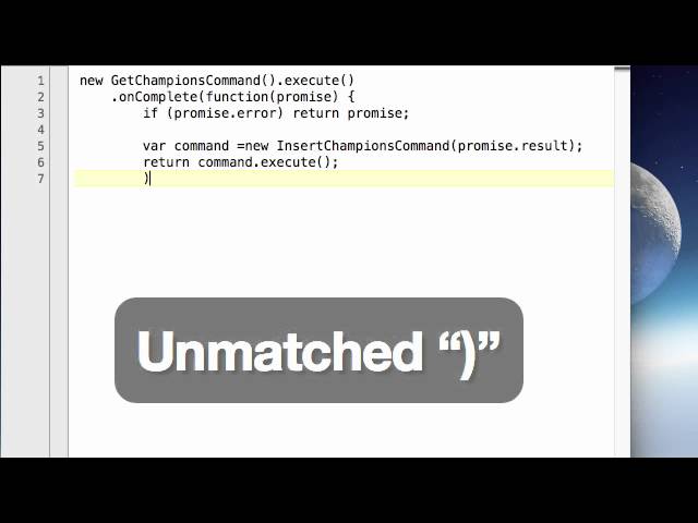 Promises: Chaining asynchronous operations together