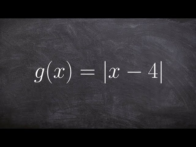 How to find the domain and range from an absolute value graph