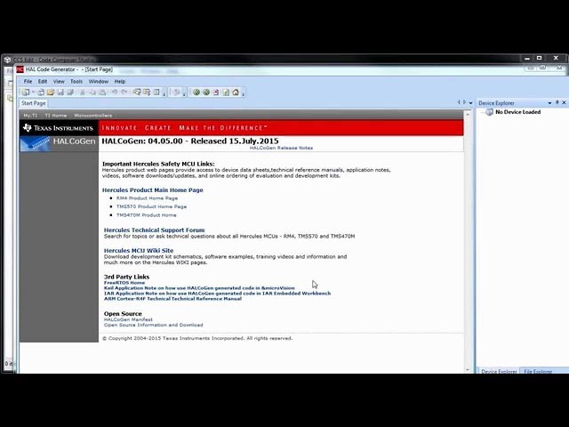 Integrating HalCoGen and CCSv6 2019