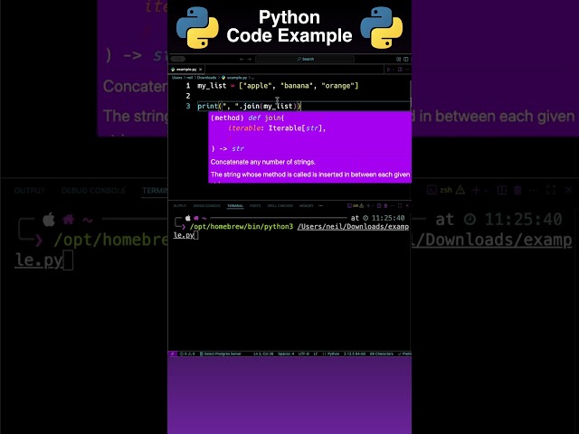 Create a String From a List with Python