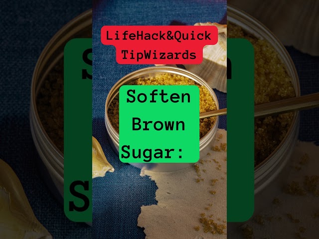 Sugar Saver: Soften Brown Sugar Swiftly #howto #creativesolutions #kitchentips