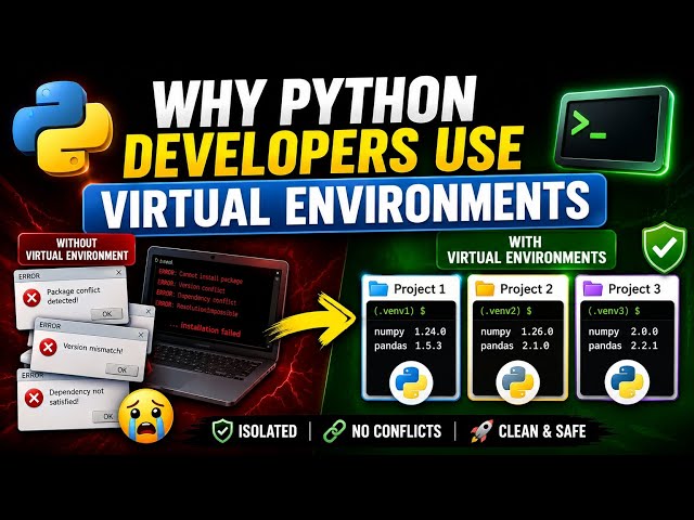 Why Python Developers Use Virtual Environments ⚡ || Code with Gamerz