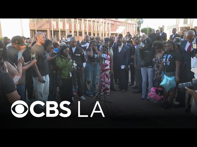 Families of shooting victims join Compton community leaders after deadly Fourth of July weekend