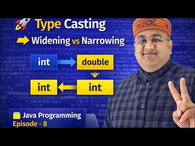 Episode 08 | Type Casting & Type Conversion Explained | Java Programming | #java #javaprogramming