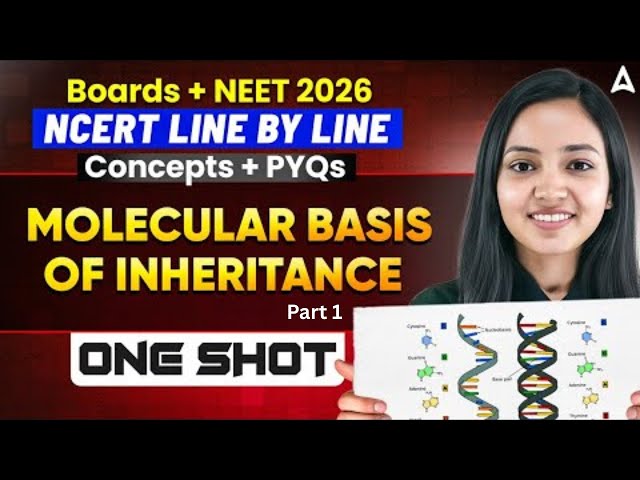 Molecular Basis of Inheritance (Part 1) Class 12 | NCERT Line-by-Line in ONE SHOT | by Shivani Ma'am