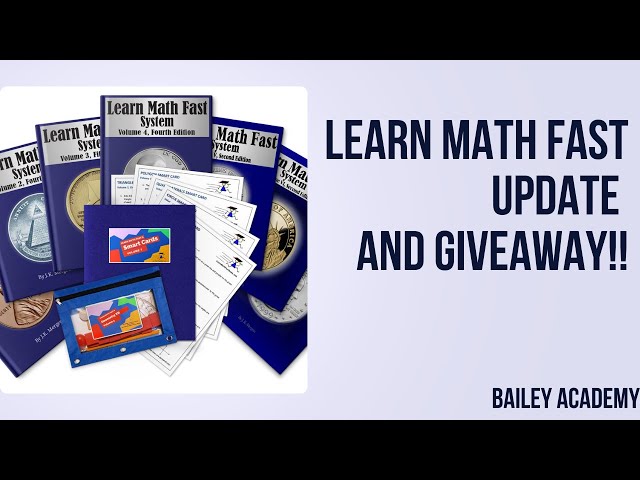 LEARN MATH FAST UPDATE + GIVEAWAY!!