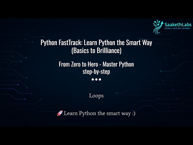 Python Loops Explained – For, While, Nested Loops & More (Easy Beginner Tutorial)