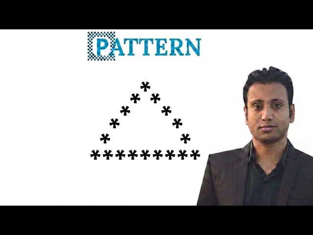 C programming Bangla Tutorial 5.168 : Pattern | Part-24 (Hollow Pyramid)