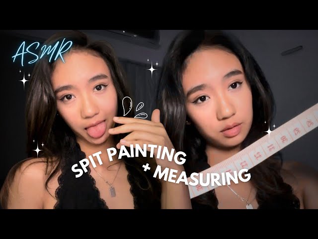 ASMR ~ Spit Painting Whilst I Measure Your Face 👅📐