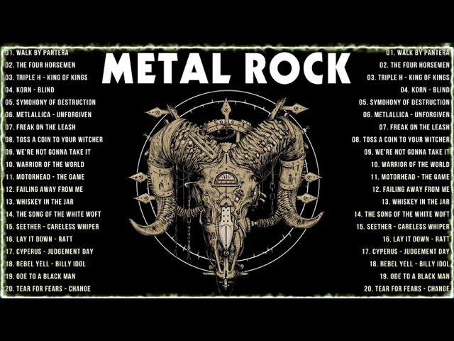 Greatest Heavy Metal rock 2000s - 50 Years Heavy Metal Rock Song