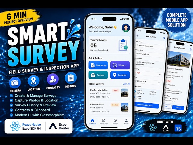 Build a Smart Survey App in React Native | Expo SDK 54 Complete Project Demo
