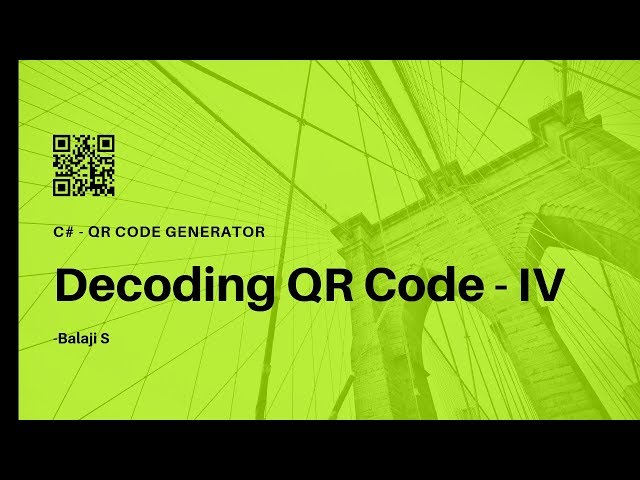 QR Code Scanner - How to Decode QR Code? - C# QR Code Generator - 1.3