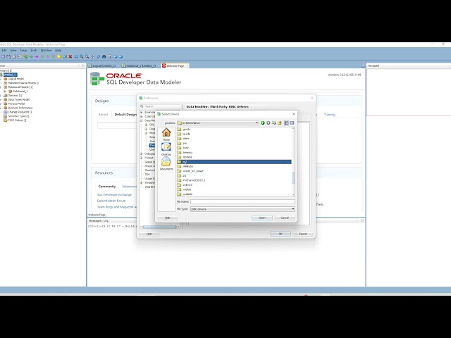 How to use Oracle Data Modeler with Microsoft SQL Server