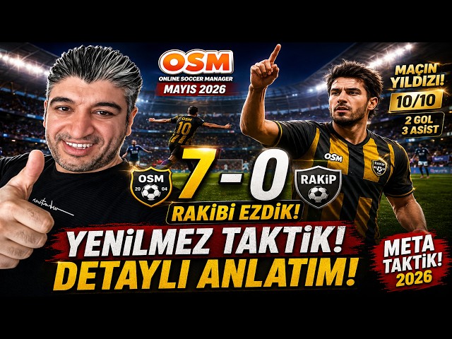 OSM MAY 2026 UNBEATABLE TACTICS! I CRUSHED MY OPPONENT 7-0 🔥  Meta Tactics #osm #onlinesoccermanager