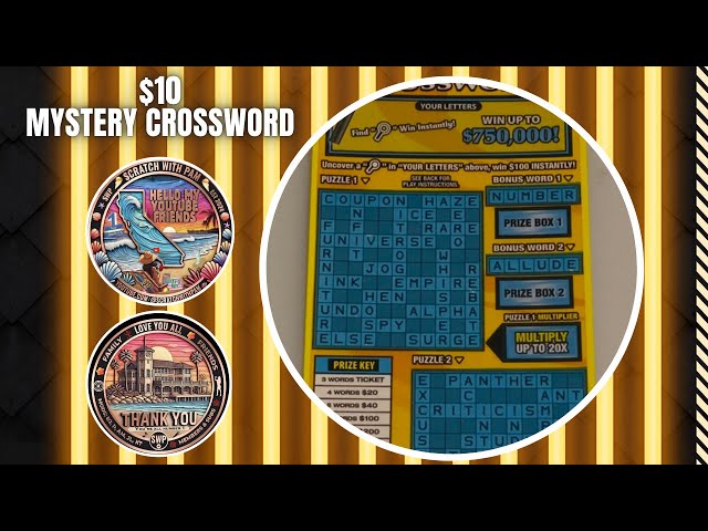Mystery Crossword | California Scratcher #lottery #calottery #scratchcards #scratchofftickets
