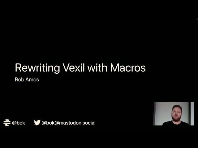 Rob Amos - Rebuilding Vexil with Swift Macros (2023)