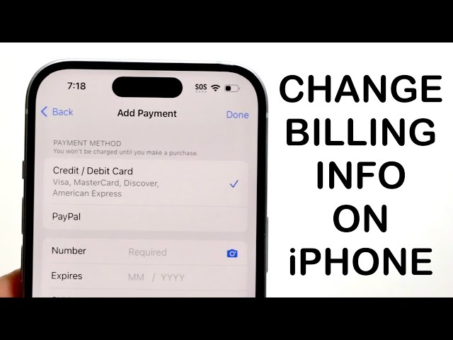 How To Update Billing Information On iPhone! (2024)