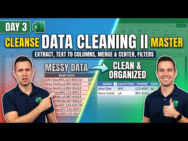 DAY 3 — Data Cleaning II | Excel for Data Analytics