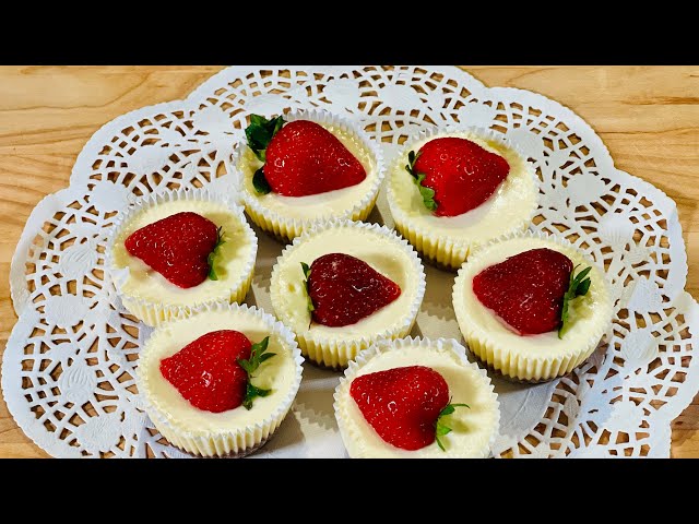 Easy Mini Cheesecakes (No Cracking) | Step-by-Step Recipe⁠