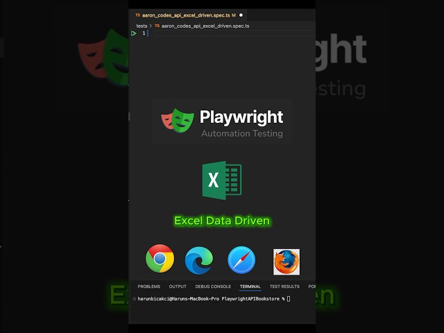 Playwright - Excel Data Driven 💻 #codewithme #testautomation #playwright #javascript #coding