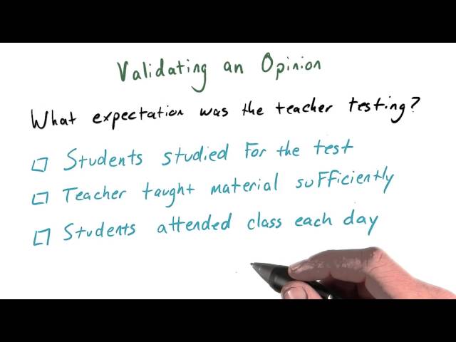 Validating an Opinion Solution - JavaScript Testing