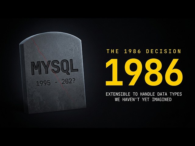 The 1986 Sentence That Killed MySQL in 2025