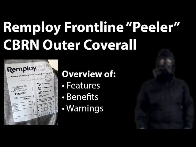 Overview of Remploy Frontline Peeler CBRN Coverall ~ Features Benefits & Warnings