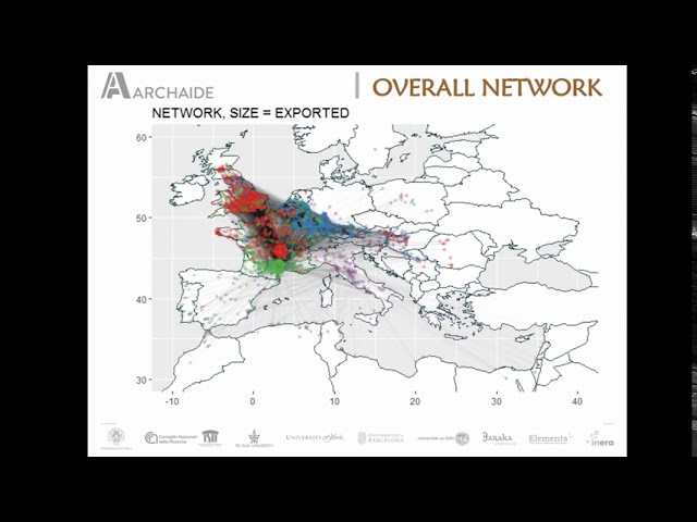 Spatio temporal network analysis applied to Roman Terra Sigillata data