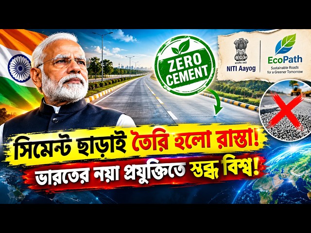 বিশ্বকে চমকে দিল ভারতের প্রথম CEMENT FREE ROAD! নতুন বিপ্লব | Odvut Othocho Bastab