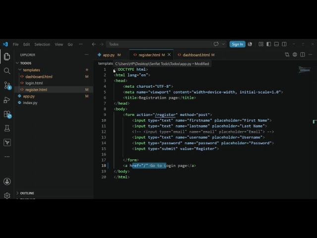 Debugging Flask Python Todo App